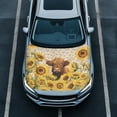 thumbnail image 1 of Uorisanigo Leopard Yak Sunflower Car Hood Cover Protector Washable Hood Wrap Easy Installation Car Bonnet Banner for Car Hood Universal Most Sedans (39.37x59.05 in), 1 of 7
