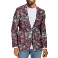 thumbnail image 1 of Uorisanigo Mens Casual Blazer Regular Fit Knit Blazer Jacket Lightweight Blazers Suit Jackets Casual Sports Jackets Mens Valentines Jacket Suit, Rose Valentines, Size XS, 1 of 6