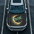 thumbnail image 1 of Uorisanigo Moon Dragonfly Car Hood Cover Removable Car Hood Cover Protector Comfortable Quick Dry Car Hood Flag Cover for Most Automotive Sedans Trucks Pickup SUVs, 1 of 7