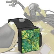 Uorisanigo Motorcycle Tank Bag, Wear-Resistant ATV Luggage Side Bag Tropical Kalo Leaf Snowmobile Dirt Bike Oil Tank Saddlebags Suitable For Most ATVs, UTVs, Motorcycles