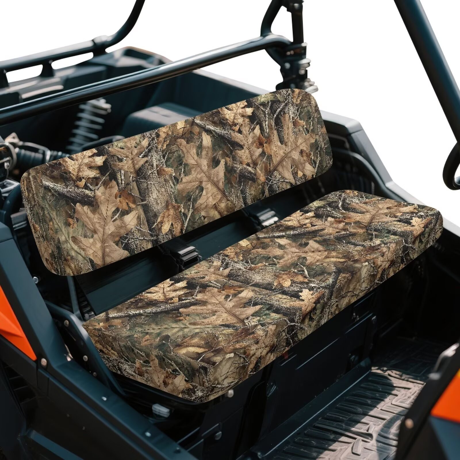 BILLFARO 2-Pack Black PU Leather Seat Covers For Kawasaki Mule 2500 2510 3000 3010