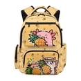 thumbnail image 1 of Uorisanigo Pineapple Axolotl School Backpack for Girls Lightweight Large Capacity, Breathable Elementary Daypack with Side Pocket, Perfect for Travel Hiking, 1 of 7