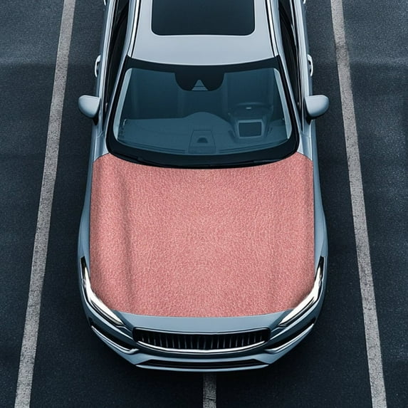 Uorisanigo Pink Car Hood Cover Soft Decoration Car Hood Cover Protection Heat-Resistant Hoods Wrap Blanket for Most Automotive Sedans Trucks Pickup SUVs, Cars Accessories