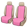 thumbnail image 1 of Uorisanigo Pink Car Seat Covers 2 Pack Front Automotive Seat Protector Durable Non‑Slip Polyester Car Seat Mats Removable Automotive Accessories Universal for Sedan SUV Truck Van, 1 of 7