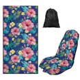 thumbnail image 1 of Uorisanigo Pink Hibiscus Car Seat Towel Cover Soft Car Seat Covers Absorb Sweat Front Seats Only Auto Accessories Protectors Decor for Beach Swimming, Sports, Camping,Yoga, 1 of 8