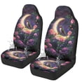 thumbnail image 1 of Uorisanigo Purple Rose Waterproof Car Seat Cover Anti-Slip Back Fabric Automobile Front Seat Covers Easy to Install All-Season Protection Universal Vehicle Accessories, 1 of 7