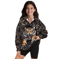 thumbnail image 1 of Uorisanigo Quarter Zip Pullover Sweatshirts Fall Winter Clothes Camo Hunting Tiger Long Sleeve Half Zipper Sweatshirts Loose Athletic Pullover Tops Half Zip Mock Neck Hoodies, 1 of 7