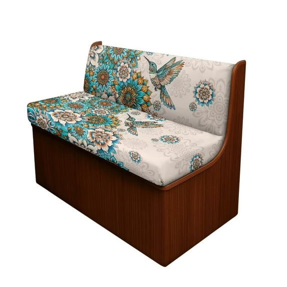 Uorisanigo RV Dinette Cushion Covers with 1 Backrest Cover & 1 Bench Covers Stretch Washable Mandala Hummingbird Sofa Furniture Protection Camper Accessories Fit Most RV