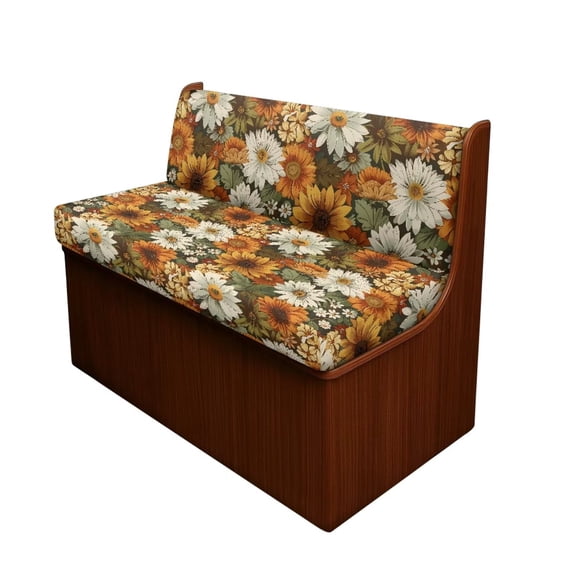 Uorisanigo RV Dinette Cushion Covers Booth Set Replacement Sunflower Daisy Couch Cushion Slipcovers Camper Seat Cover 2 Piece Washable RV Bench Seat Covers for Dinette