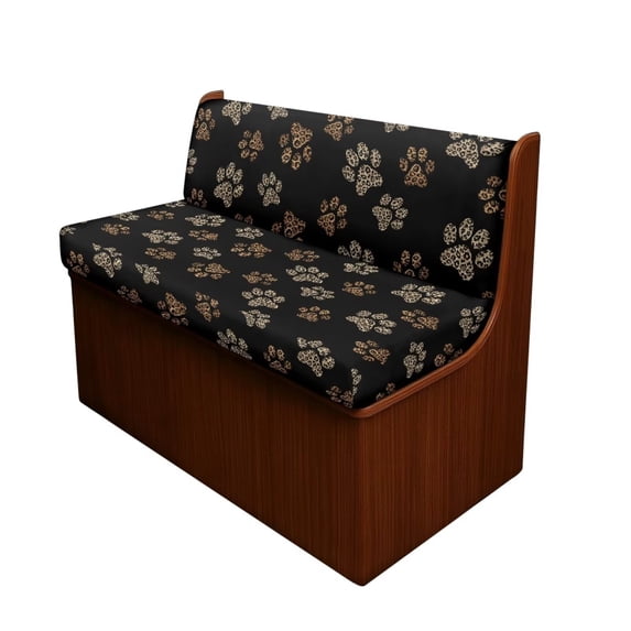 Uorisanigo RV Dinette Cushion Covers Leopard Paw Print Camper Seat Covers Dinette Booth, Replacement Couch Cushion Slipcovers Washable Camper Accessories Fits RV Bench Seat