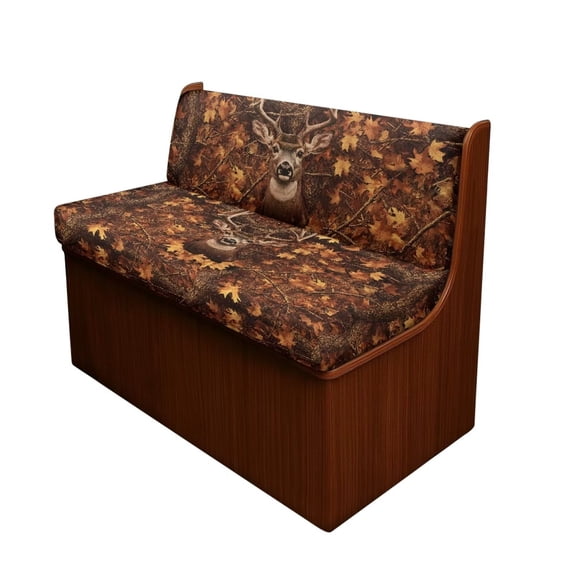 Uorisanigo RV Dinette Cushion Covers for RV Camper Stretchable Deer Camo Hunting Camper Cushion Covers Sofa Chair Furniture Protector with Car Bench 1 Backrest Cover & 1 Bench Cover