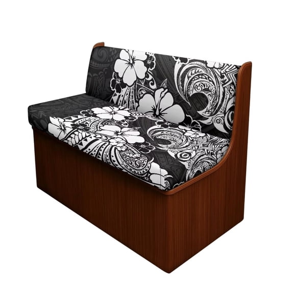 Uorisanigo RV Dinette Cushion Covers Replacement Polynesian Tattoo Print RV Sofa Seat Cover Slipcovers Camper Must Haves 2 Pack Camper Accessories for Inside Cushion Slipcovers