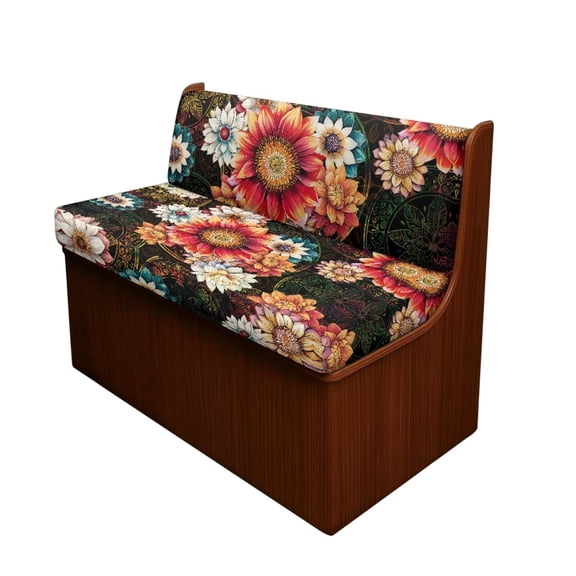 Uorisanigo RV Dinette Cushion Covers All Season Protection Flower Bohemia Rv Sofa Cover RV Seat Covers for Loveseat Slipcovers Car Accessories for Travel Trailer Must Haves Inside Accessory