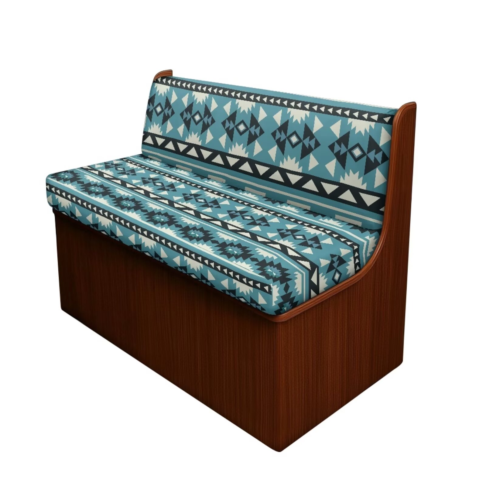 Uorisanigo RV Dinette Cushion Covers, Stretch Camper Accessories RV Dinette Cushions Soft Blue Aztec Print Camper Sofa Cover Furniture Protection Washable ＆ Easy to Install