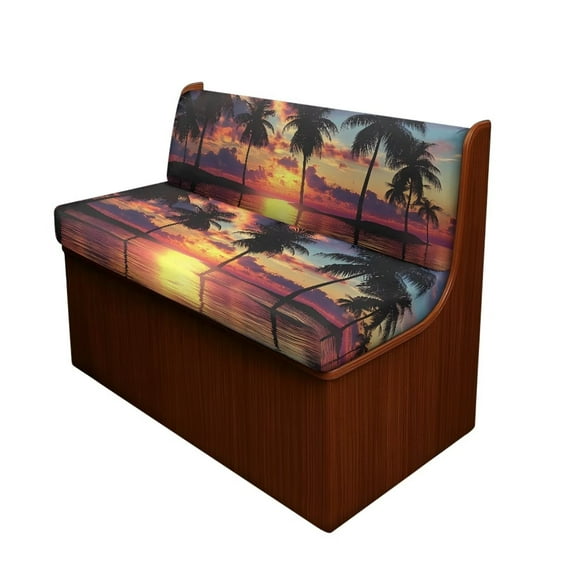 Uorisanigo RV Dinette Cushion Covers - Stretch Camper Cushion Cover Dinette Booth Seats, Replacement Hawaiian Palm Tree Camper Seats Slipcovers - Includes 1 Bench & 1 Backrest Covers