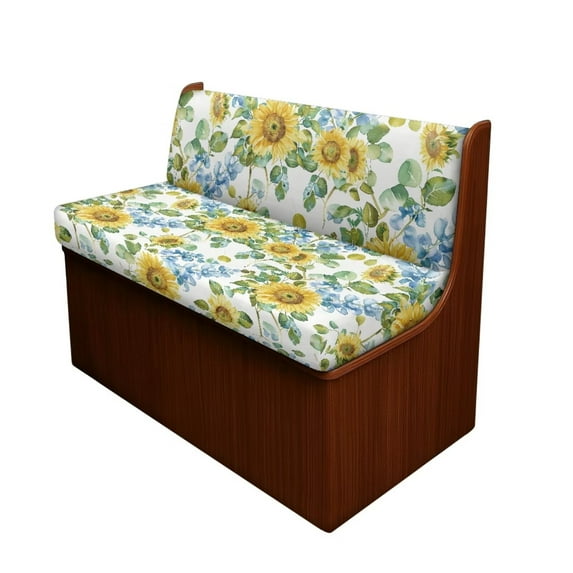 Uorisanigo RV Dinette Cushions Covers, Sunflower Printed Seat Cover Camper Cushion Cover Dinette Booth Seats Include 1 Backrest & 1 Bench Covers, Stretch Fabric Sofa Seat Slipcovers