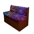 thumbnail image 1 of Uorisanigo RV Dinette Sofa Cover Stretchable Couch Cushion Slipcovers Breathable and Dirt-Resistant Halloween Spider Webs Print Camper Cushion Cover Booth Seats for Car Bench, 1 of 7