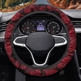 thumbnail image 1 of Uorisanigo Rose Car Steering Wheel Protector Red Steering Wheel Cover for Women Non Slip Car Steering Wheel Cover with Elastic Edge Replacement Car Accessories Gift for Friends, 1 of 8