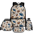 thumbnail image 1 of Uorisanigo Rugby Ball Design Backpack for Boys Girls Backpack With Lunch Bag & Pencil Case & Water Bottle Sleeve, Kids School Backpacks Universal Camping Daypack Fit Kids Teens, 1 of 7