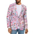 thumbnail image 1 of Uorisanigo Santa Claus Print Men's Casual Blazer Long Sleeve Comfortable Men's Casual Blazers Sport Coats One Button Stretch Sport Coat Jacket Fashion Size XS, 1 of 6