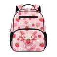 thumbnail image 1 of Uorisanigo School Backpack for Preschoolers, Breathable Strawberry Axolotl Casual Bookbag with Adjustable Shoulder Straps, Large Capacity Lightweight for Camping, 1 of 7