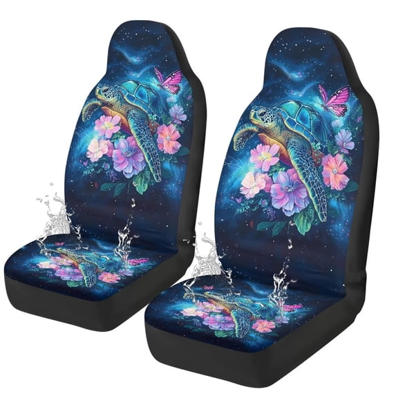 Uorisanigo Sea Turtle Car Seat Covers Front Seats Breathable Front Seat Cover Waterproof Protection Interior Accessories Suitable for Cars, SUV and Trucks