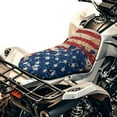 thumbnail image 1 of Uorisanigo Seat Cover for Atv, Breathable Vintage American Flag Four-Wheeler Seat Cover Protective Compatible with Honda Rancher 420 for Comfortable Long-Distance Riding Easy to Install and Clean, 1 of 7