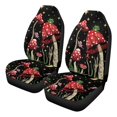thumbnail image 1 of Uorisanigo Seat Covers Front Set for Cars Trucks SUV, Soft Plush Red Mushroom Automotive Seat Covers, Universal Car Interior Cover Seats Protectors, Set of 2, 1 of 7