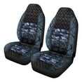 thumbnail image 1 of Uorisanigo Set of 2 Automotive Seat Cover Full Set Car Protection Accessory, Premium Blanket Cloth Faux Leather Camo Print Vehicle Seat Covers for Most Vehicles, Elastic Car Seats Cushion, 1 of 7