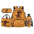 thumbnail image 1 of Uorisanigo Skateboard Dachshund School Backpack for Boys Ages 5-16 Lightweight Daypack 4 Piece Set with Insulated Lunch Bag Water Bottle Sling and Pencil Case, 1 of 7