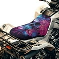 thumbnail image 1 of Uorisanigo Skull Flower ATV Seat Cover Waterproof Polyester Material, Anti-Slip Seat Cover Protection Compatible with Scrambler Foreman Honda Rancher Accessories for Women Men, 1 of 7