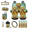 thumbnail image 1 of Uorisanigo Sloth Print Car Seat Covers Modern Car Seat Cover Full Set Car Accessories with Car Steering Wheel Cover, Car Trash Can, Car Seat Belt Cover,Car Interior Decor Gift for Birthday, 1 of 7
