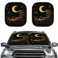 thumbnail image 1 of Uorisanigo Star Moon Cloud 2 Pack Car Sunshade Cute Blocks Sun Windshield Sun Shade Car Accessiores Car Shield Sun Protector Easy to Store Sun Heat Protection for Cars Car Decor, 1 of 7
