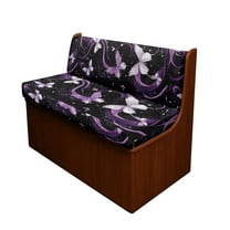 Uorisanigo Starry Butterfly RV Sofa Seat Cover Stretch Couch Cushion Slipcovers Set of 2 Comfortable Rv Dinette Cushions Sofa Chair Cover for RV Camper Car Bench Seats