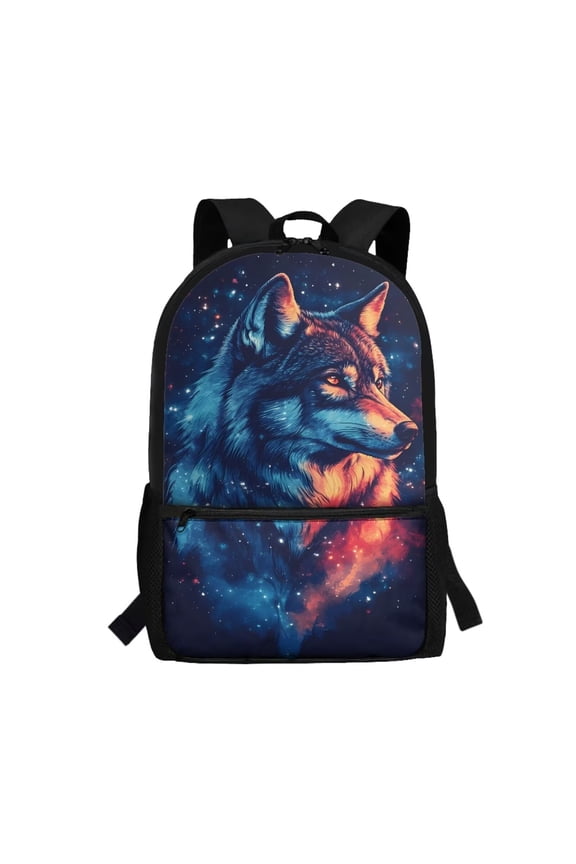 Starry Wolf Kids Children School Backpack Multifunctional School Bag for Preschool Elementary Kindergarten Boys and Girls Student Bookbag - 17 Inch