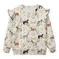 thumbnail image 1 of Uorisanigo Toddler Sweatshirts Crewneck Western Horse Pullover Tops Soft Long Sleeve Shirts 2-3T Casual Sweatshirts for Girls Novelty Fall Winter Clothes, 1 of 7