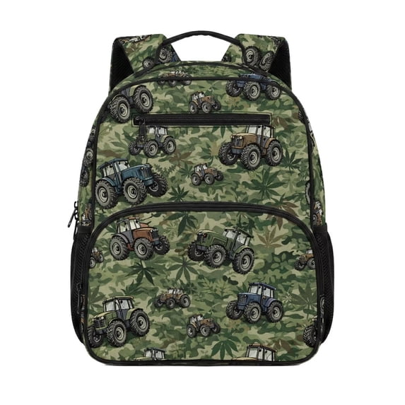 Uorisanigo Tropical Truck Kids Backpack for School Preschool Boys, Breathable Mini Backpack with Padded Shoulder Straps, Large Capacity Casual Bookbag for Travel