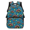 thumbnail image 1 of Uorisanigo Truck Print School Backpack for Girls Boys 5-13, Multifunctional Casual Daypack for Preschool Elementary, 17 Inch Durable Bag with Padded Straps, 1 of 6