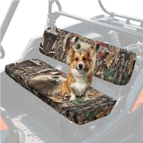 Uorisanigo UTV Front Bench Seat Cover Scratch-Proof Camo Hedgehog American Flag Mule Seat Cover Compatible with Kawasaki Mule 3020 2003 2002 200 UTV Pioneer Seats Accessories