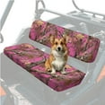thumbnail image 1 of Uorisanigo UTV Seat Cover Dustproof Polyester Fabric, Pink Hunting Camo Forest Mule Front Bench Seat Cushion UTV Accessories Seats Protector for Kawasaki Mule 4010 4x4 2009-2025, 1 of 7