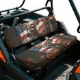 thumbnail image 1 of Uorisanigo UTV Seat Cover, Easy to Install Seat Cover Fit for Kawasaki Mule 4010 4x4 2009-2025, All Season Weather Proof American Flag Hunting Forest Deer Mule Padded Protector Cushion, 1 of 6