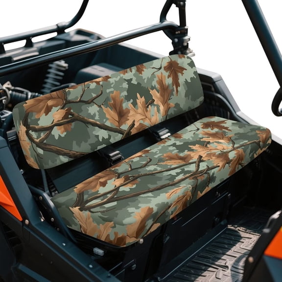 Uorisanigo UTV Seat Cover Fit for Kawasaki Mule 4010 4x4 Diesel 2009-2013, Non-Slip Green Camo Hunting Seat Cover for Mule Seats Accessories Parts, All Season Weather Proof Breathable