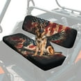 thumbnail image 1 of Uorisanigo UTV Seat Cover for Kawasaki Mule 4000 2009-2025, Tear-Resistant Retro American Flag Eagle Seat Cover for Mule with Elastic Band, Replacement Padded Protector UTV Accessories, 1 of 7