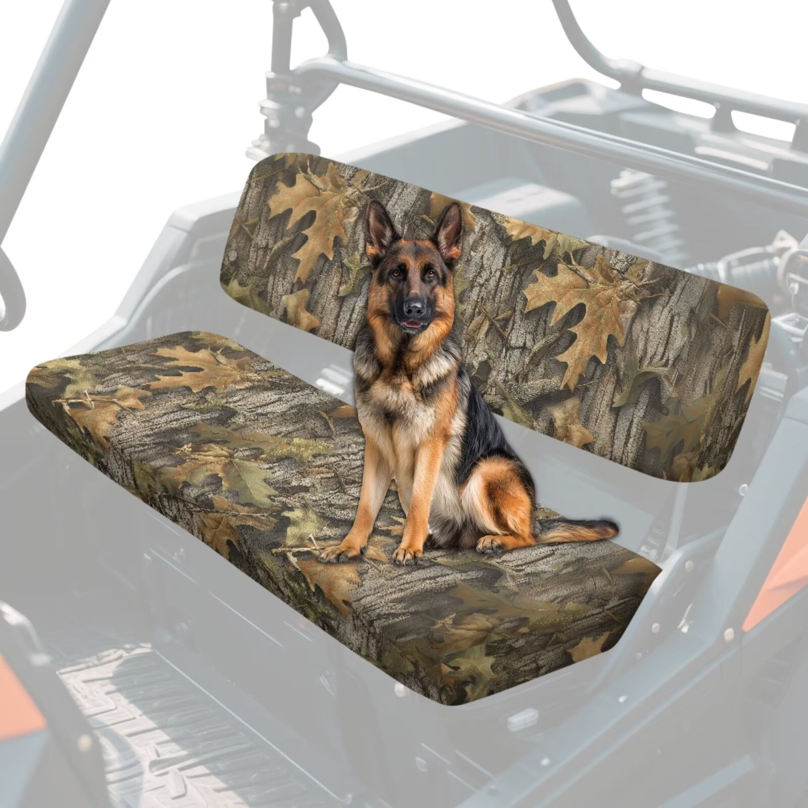 Uorisanigo UTV Seat Cover for Mule Seats Accessories Parts Non-Slip Camo Hunting Forest UTV Bench Seat Cover Cushion for Kawasaki Mule 3010 4x4 Hardwoods Green HD 2004-2008
