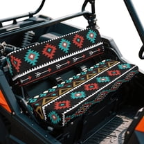 Uorisanigo UTV Seat Cover Set Fit for Kawasaki Mule, Easy to Install UTV Accessories for All Seasons, Southwest Aztec Bench Seat Cover Cushion Compatible with Kawasaki Mule 4010