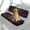 thumbnail image 1 of Uorisanigo UTV Seat Covers Mule Bench Seat Cover Accessories Fit for Kawasaki Mule 3010 Diesel 4x4 2003-2008, UTV Seats Cushion All Weather Protection(Pink Camo American Flag Deer Hunter), 1 of 7