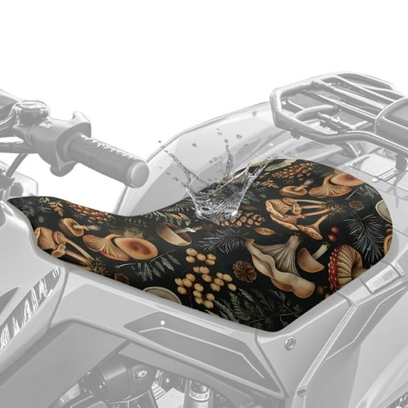 Uorisanigo Universal ATV Seat Cover Compatible with 2014-2020 Polaris Sportsman 570 450 850 Aesthetic Mushroom Seat Cover Protection Waterproof Non-Slip Seats Cushion Fit for Most ATV