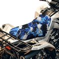 thumbnail image 1 of Uorisanigo Universal ATV Seat Covers Blue Marble Print Four Wheeler Seat Cover Waterproof Protection Accessories Compatible with Most ATV for Sportsman, Rancher, Foreman, Scrambler, 1 of 7