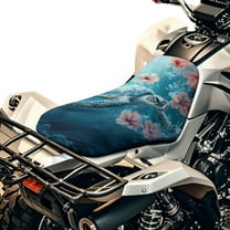 Uorisanigo Universal ATV Seat Covers Four Wheeler Seat Cover Waterproof Boho Turtle Powersports Cushion Covers Protection Accessories Compatible with Most ATV Seats