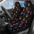 thumbnail image 1 of Uorisanigo Universal Car Seat Covers High Back Front Seat Covers - Fit Most Cars, Trucks, SUVS, or Vans 2 PCS Tie Dye Dog Paw Print Bucket Seats Cushion Protection for All Seasons, 1 of 7